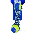 Tennis Rope Dog toy with PVC toy
